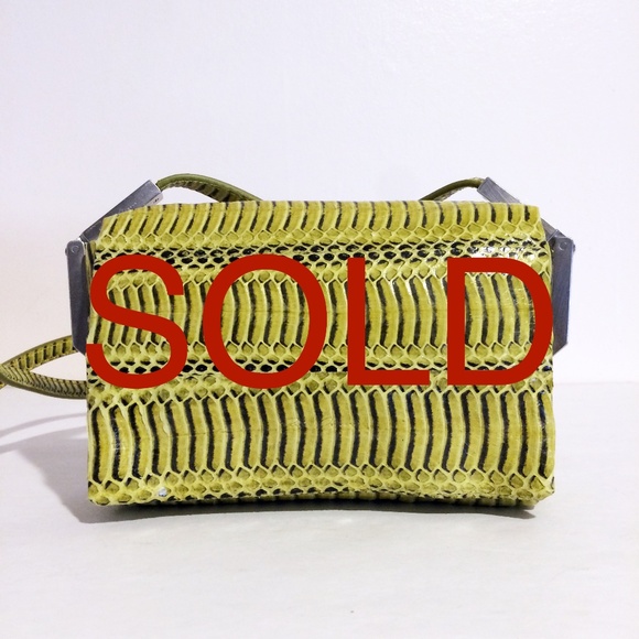Rick Owens Handbags - Rick Owens Micro Adri Snakeskin Crossbody Bag NWT